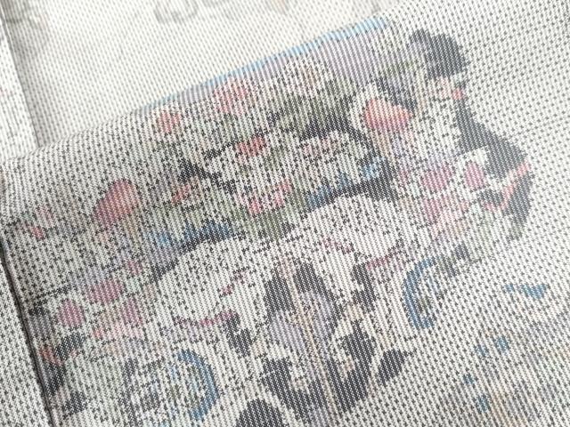 平和屋着物●都喜ヱ門　本場大島紬　7マルキ　総絣　吉祥花文　藤絹織物謹製　正絹　逸品　CAAU2172yc