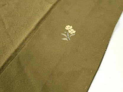 平和屋着物●訪問着 陶器花文 暈し染め 金銀彩 正絹 逸品 CAAU2184yc