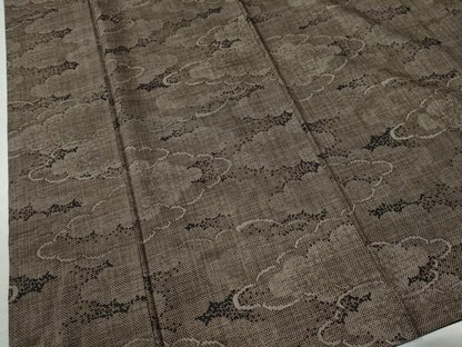 平和屋着物●本場大島紬　7マルキ　雲重ね文　正絹　逸品　CAAU2185yc