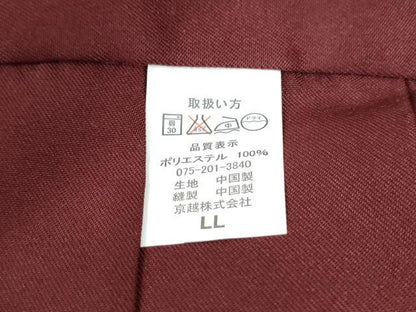 平和屋着物●女性　行灯袴　総刺繍　花唐草文　葡萄色　卒業式　洗える着物　未使用　CAAU2372yc