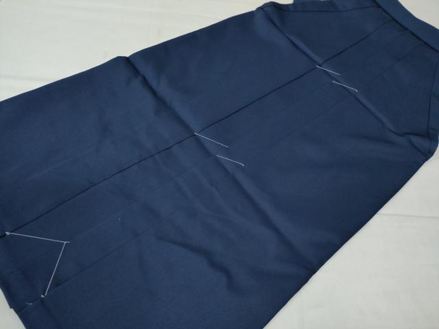 平和屋着物●女性 行灯袴 総刺繍 花唐草文 留紺色 卒業式 洗える着物 未使用 CAAU2292yc