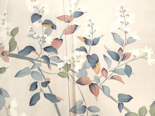 平和屋着物●訪問着 友禅 枝花文 暈し染め 正絹 逸品 CAAU2226yc