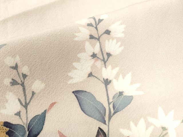 平和屋着物●訪問着 友禅 枝花文 暈し染め 正絹 逸品 CAAU2226yc