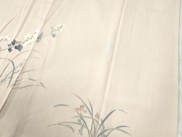 平和屋着物●訪問着 友禅 枝花文 暈し染め 正絹 逸品 CAAU2226yc