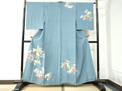 平和屋着物●訪問着 枝花文 正絹 逸品 CAAU2239yc