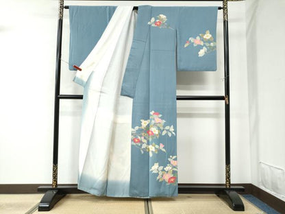 平和屋着物●訪問着 枝花文 正絹 逸品 CAAU2239yc