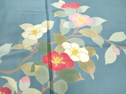 平和屋着物●訪問着 枝花文 正絹 逸品 CAAU2239yc