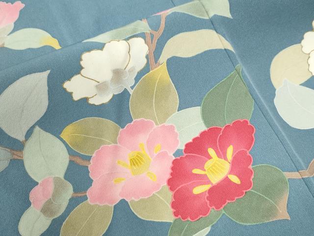 平和屋着物●訪問着 枝花文 正絹 逸品 CAAU2239yc