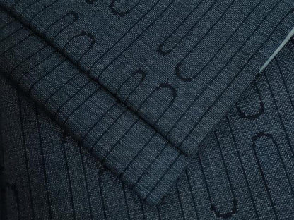 平和屋着物●綿薩摩　160亀甲　エ霞文　木綿　正絹　逸品　CAAU2258yc