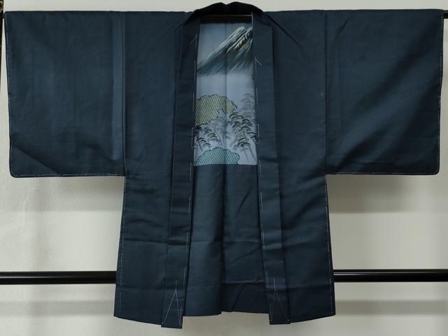 平和屋着物●男性　お召　アンサンブル　100亀甲　正絹　逸品　未使用　CAAU2262yc
