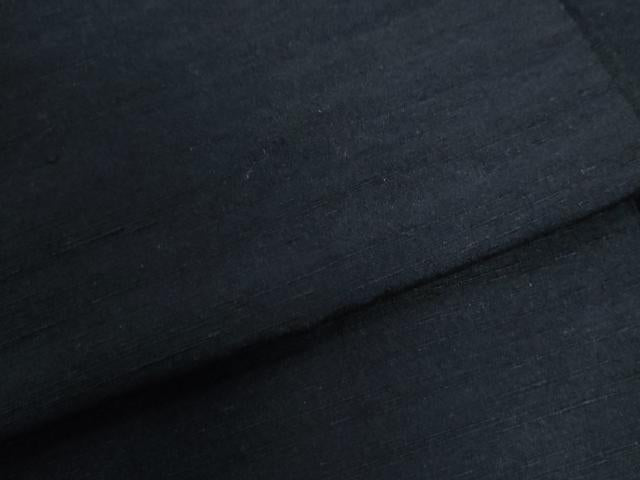 平和屋着物●男性　紬　アンサンブル　色無地　留紺色　正絹　逸品　CAAU2265yc