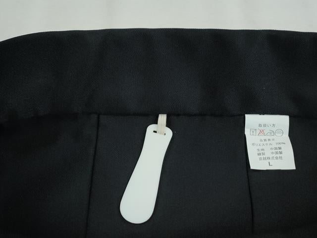 平和屋着物●女性 行灯袴 総刺繍 花唐草文 黒地 卒業式 洗える着物 未使用 CAAU2267yc