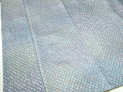 平和屋着物●上質な小紋　総絞り　暈し染め　正絹　逸品　未使用　CAAU2313yc