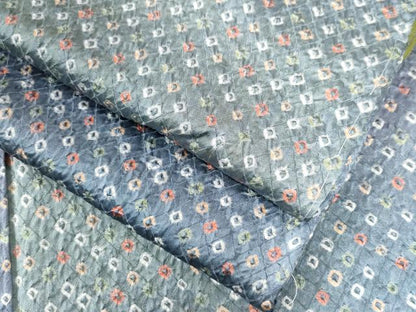 平和屋着物●上質な小紋　総絞り　暈し染め　正絹　逸品　未使用　CAAU2313yc