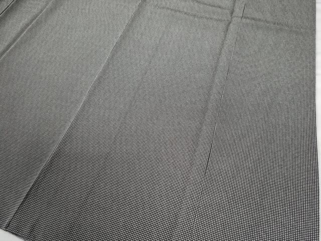 平和屋着物●訪問着　江戸小紋　角通し　暈し染め　黒地　正絹　逸品　CAAU2376yc