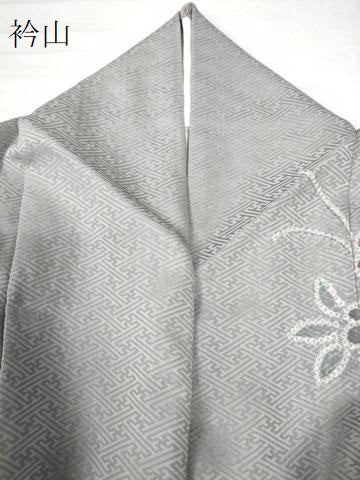 平和屋着物●訪問着 絞り 浜松花文 金銀彩 正絹 逸品 CAAU2380yc