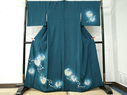 平和屋着物●訪問着　舞桜文　蛍暈し　正絹　逸品　CAAU2381yc