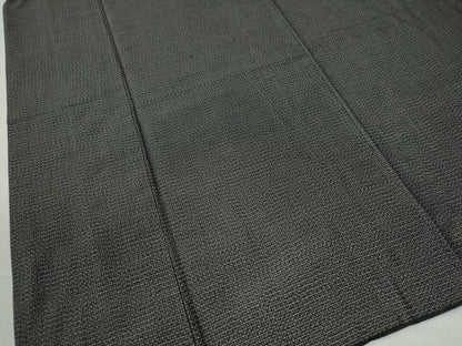 平和屋着物●男性　紬　吉祥文　黒地　正絹　逸品　CAAU2391yc