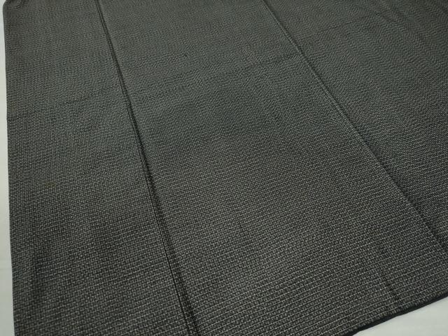 平和屋着物●男性　紬　吉祥文　黒地　正絹　逸品　CAAU2391yc