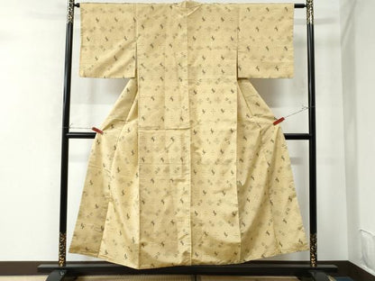 平和屋着物●本場琉球絣　紬　正絹　逸品　CAAU2393yc