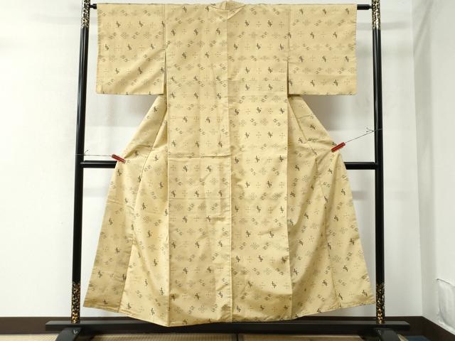 平和屋着物●本場琉球絣　紬　正絹　逸品　CAAU2393yc