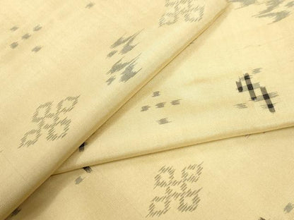 平和屋着物●本場琉球絣　紬　正絹　逸品　CAAU2393yc