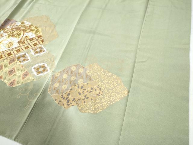 平和屋着物●豪華色留袖 吉祥動物花唐草文 暈し染め 金彩 正絹 逸品 CAAU2432yc