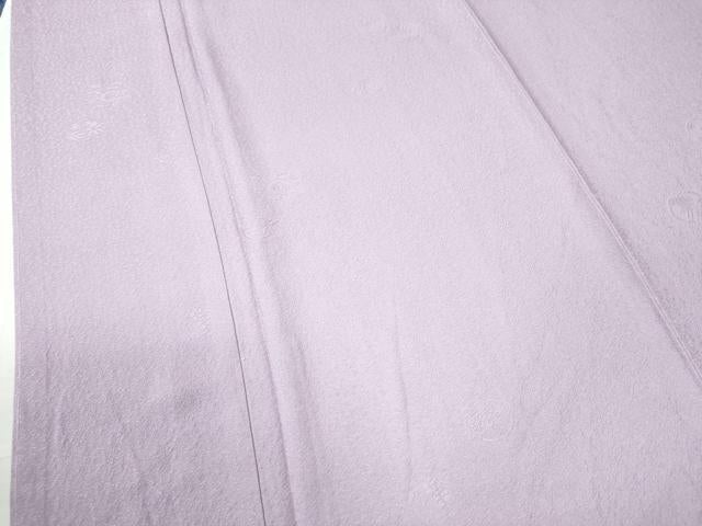 平和屋着物●上質な色無地　草花丸地紋　浅紫色　正絹　逸品　未使用　CAAU2438yc