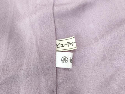 平和屋着物●上質な色無地　草花丸地紋　浅紫色　正絹　逸品　未使用　CAAU2438yc