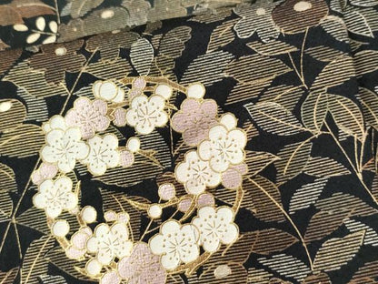 平和屋着物●訪問着 草花丸文 暈し染め 金彩 正絹 逸品 CAAU2441yc