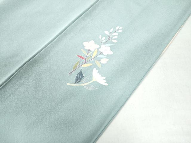 平和屋着物●訪問着 友禅 枝花文 暈し染め 無落款 正絹 逸品 CAAU2458yc