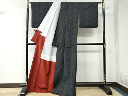 平和屋着物●本場大島紬　吉祥文　正絹　逸品　CAAU2488yc