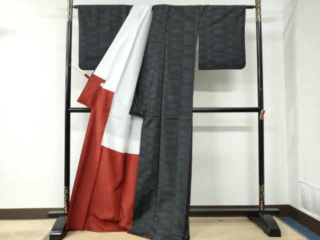 平和屋着物●本場大島紬　吉祥文　正絹　逸品　CAAU2488yc