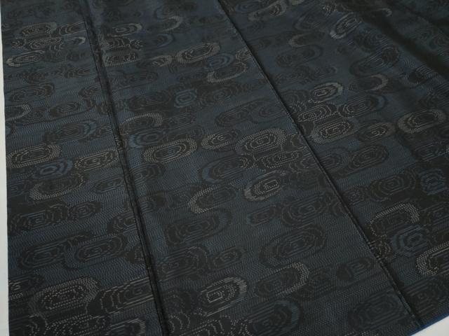 平和屋着物●本場大島紬　流水文　正絹　逸品　CAAU2490yc