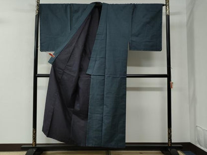 平和屋着物●男性　紬　アンサンブル　100亀甲　総詰め　正絹　逸品　未使用　CAAU2494yc