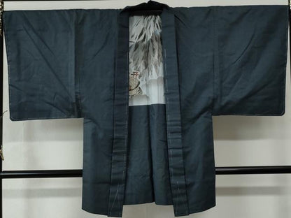 平和屋着物●男性　紬　アンサンブル　100亀甲　総詰め　正絹　逸品　未使用　CAAU2494yc