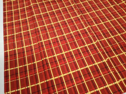 平和屋着物●上質なお召 吉野間道 正絹 逸品 CAAU2509yc