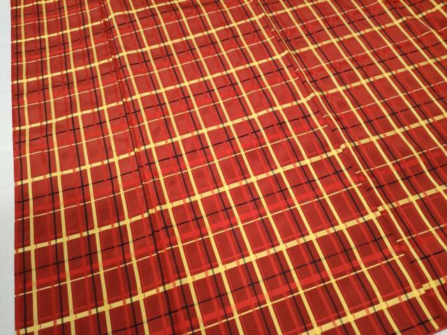 平和屋着物●上質なお召 吉野間道 正絹 逸品 CAAU2509yc