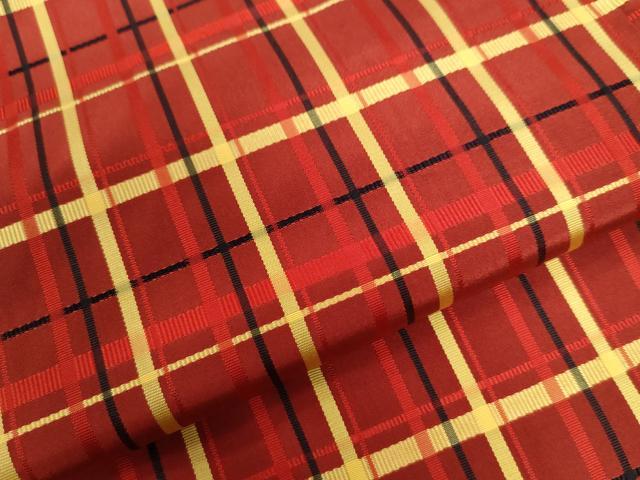平和屋着物●上質なお召 吉野間道 正絹 逸品 CAAU2509yc