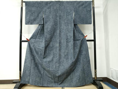平和屋着物●上質な紬 亀甲吉祥文 やまと誂製 正絹 逸品 CAAU2541yc