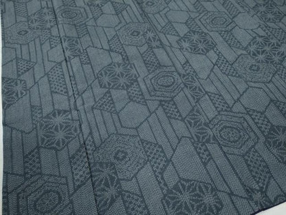 平和屋着物●上質な紬 亀甲吉祥文 やまと誂製 正絹 逸品 CAAU2541yc