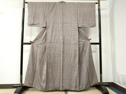平和屋着物●上質な小紋 吉祥草花文 正絹 逸品 CAAU2551yc