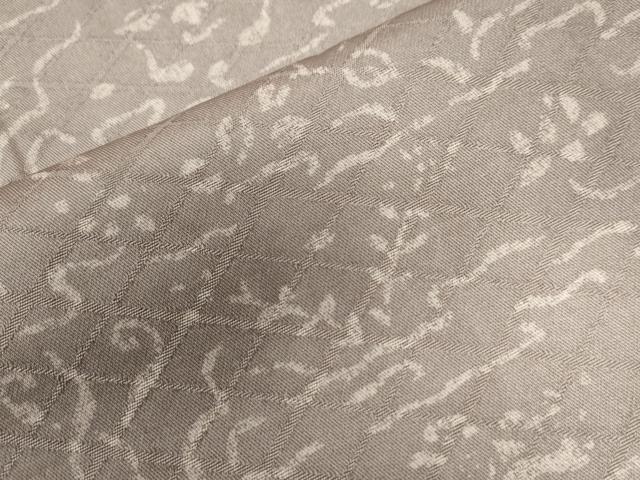 平和屋着物●上質な小紋 吉祥草花文 正絹 逸品 CAAU2551yc
