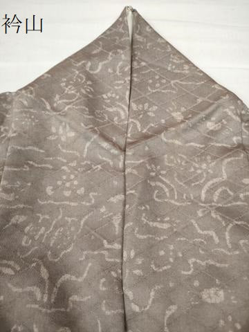 平和屋着物●上質な小紋 吉祥草花文 正絹 逸品 CAAU2551yc