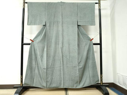 平和屋着物●江戸小紋　小川寛　鮫小紋柄　葵　正絹　逸品　未使用　CAAU2560yc