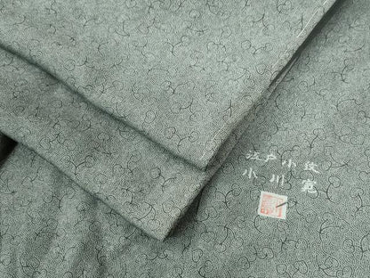 平和屋着物●江戸小紋　小川寛　鮫小紋柄　葵　正絹　逸品　未使用　CAAU2560yc