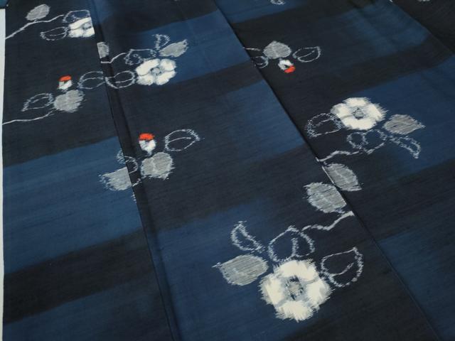 平和屋着物●上質な紬 枝花文 正絹 逸品 CAAU2569yc