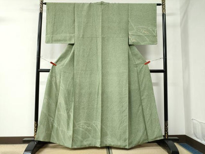 平和屋着物●訪問着 笹竹文 金彩 正絹 逸品 CAAU2571yc