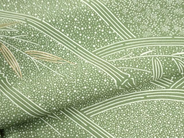 平和屋着物●訪問着 笹竹文 金彩 正絹 逸品 CAAU2571yc
