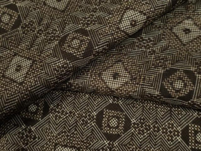 平和屋着物●本場大島紬　アンティーク大島　菱吉祥文　正絹　逸品　CAAU2573yc